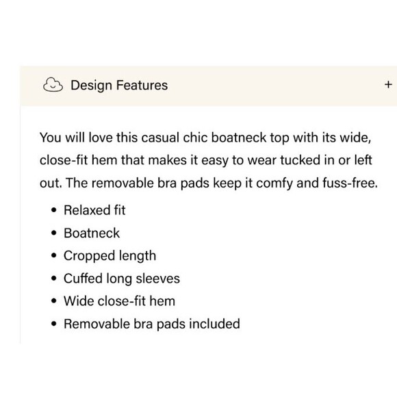 OGL Dark Gray Wool Blend Soft Cozy Boat Neck Long Sleeve Brami Top Size Medium - Picture 4 of 10